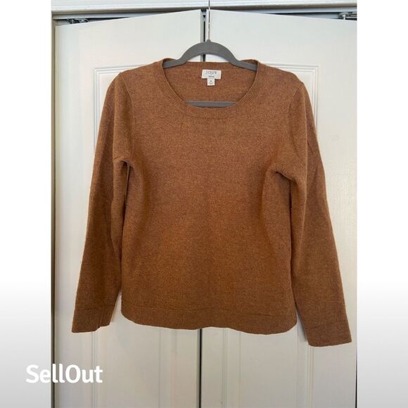 J.Crew Sweaters - J.Crew Women's M Brown Pullover Sweater Long Sleeve Crew Neck Casual